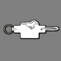 Key Clip W/ Key Ring & Horse (Galloping) Key Tag
